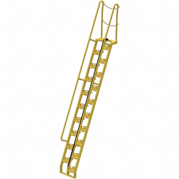 Vestil - 185-5/8" High 350 Lb Capacity 20 Step Alternating Tread Stair - Eagle Tool & Supply