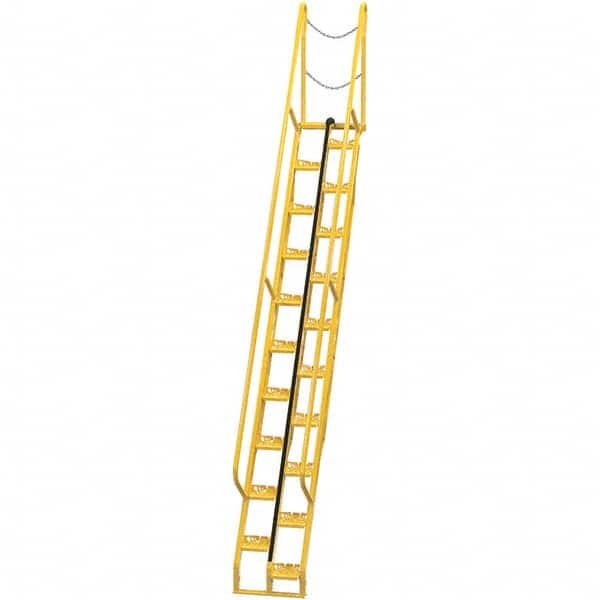 Vestil - 186-1/8" High 350 Lb Capacity 20 Step Alternating Tread Stair - Eagle Tool & Supply
