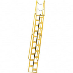 Vestil - 186-1/8" High 350 Lb Capacity 20 Step Alternating Tread Stair - Eagle Tool & Supply