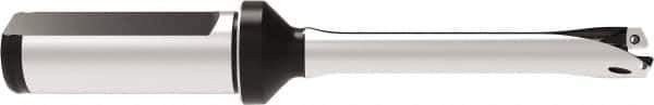 Allied Machine and Engineering - Series 12, 12 to 12.99mm Diam, 3/4" Diam Straight Shank with Flange, Straight Flute Spade Drill - 1-35/64" Max Depth, 4.736" OAL, Standard Length, Through Coolant - Eagle Tool & Supply