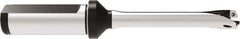 Allied Machine and Engineering - Series 12, 12 to 12.99mm Diam, 3/4" Diam Straight Shank with Flange, Straight Flute Spade Drill - 2-9/16" Max Depth, 5.7586" OAL, Standard Length, Through Coolant - Eagle Tool & Supply