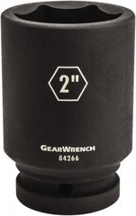 GearWrench - 1" Drive 2-1/8" Deep Impact Socket - 6 Points, 4-1/4" OAL - Eagle Tool & Supply