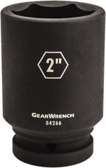 GearWrench - 1" Drive 1-3/16" Deep Impact Socket - 6 Points, 4-1/4" OAL - Eagle Tool & Supply