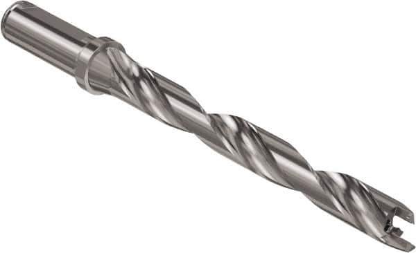 Seco - Crownloc Plus Series, 18 Head Connection, 8xD, 20mm Shank Diam, Drill Body - 182.3mm Body to Flange Length, SD408 Toolholder, 18mm Nose Diam, 164.3mm Flute Length - Eagle Tool & Supply