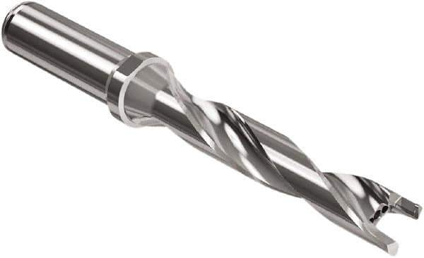 Seco - Crownloc Plus Series, 19 Head Connection, 5xD, 20mm Shank Diam, Drill Body - 132mm Body to Flange Length, SD405 Toolholder, 19mm Nose Diam, 113mm Flute Length - Eagle Tool & Supply