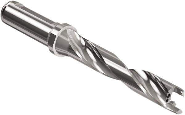 Seco - Crownloc Plus Series, 17 Head Connection, 5xD, 20mm Shank Diam, Drill Body - 118.6mm Body to Flange Length, SD405 Toolholder, 17mm Nose Diam, 4" Flute Length - Eagle Tool & Supply