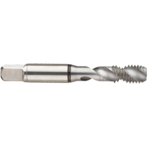 ‎4-40 2FL 2B Cobalt Spiral Flute Semi-Bott Black Ring Tap-Bright Finish-45 Degree Helix - Eagle Tool & Supply