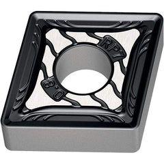 Walter - CNMG RP7 Grade WPP20S Turning Insert - TiCN+Al2O3+(TiCN) Finish, 80° Rhombic, 12.7mm Inscr Circle, 4.76mm Thick, 0.8mm Corner Radius - Eagle Tool & Supply