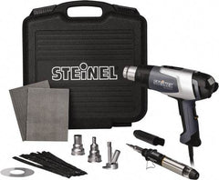 Steinel - 120 to 1,200°F Heat Setting, 4 to 13 CFM Air Flow, Heat Gun Kit - 120 Volts, 13.5 Amps, 1,600 Watts, 6' Cord Length - Eagle Tool & Supply