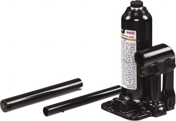 Sunex Tools - 2 Ton Capacity Bottle Jack - 7.1" to 13.6" High, 3.9" Long x 3.66" Wide Base - Eagle Tool & Supply