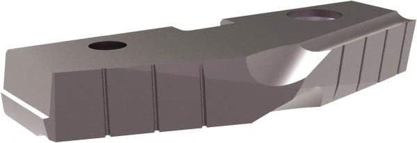 Allied Machine and Engineering - 3-1/16" Diam x 7/16" Thick, Seat Code 6, 144° Included Angle Spade Drill Insert - TiAlN Coated, Cobalt, Grade Super Cobalt, Series T-A - Eagle Tool & Supply