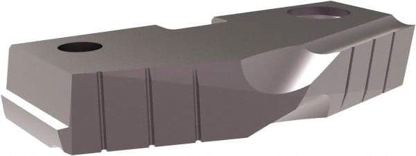 Allied Machine and Engineering - 2-7/8" Diam x 7/16" Thick, Seat Code 5, 144° Included Angle Spade Drill Insert - TiN Coated, Cobalt, Grade Super Cobalt, Series T-A - Eagle Tool & Supply