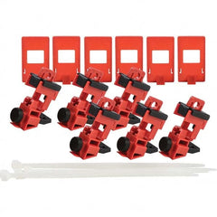 Brady - Pack of 6 Single-Pole Circuit Breaker Lockouts - Eagle Tool & Supply