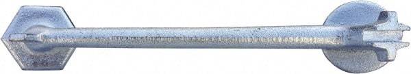 VizCon - 6" High x 2" Long x 2" Wide Barrier Drain Plug Wrench - Bright Finish, Silver, Use with 45032-O, 45032-W - Eagle Tool & Supply