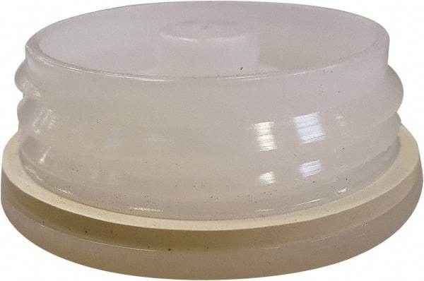 VizCon - 2" High x 2" Long x 2" Wide Barrier Drain Plug - Uncoated, White, Use with 45032-O, 45032-W - Eagle Tool & Supply