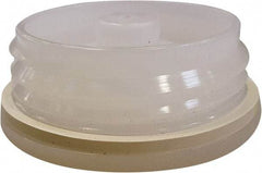 VizCon - 2" High x 2" Long x 2" Wide Barrier Drain Plug - Uncoated, White, Use with 45032-O, 45032-W - Eagle Tool & Supply