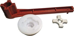 VizCon - 7" High x 7" Long x 2" Wide Barrier Socket Tool - Uncoated, Silver, Use with 45033-RC-B - Eagle Tool & Supply