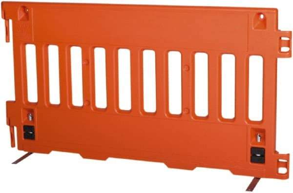 VizCon - 38" High x 6' Max Width Barrier - Polyethylene, Orange - Eagle Tool & Supply