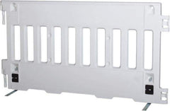 VizCon - 38" High x 6' Max Width Barrier - Polyethylene, White - Eagle Tool & Supply