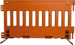 VizCon - 38" High x 6' Max Width Barrier - Polyethylene, Orange - Eagle Tool & Supply