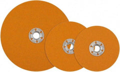 WALTER Surface Technologies - 7" Diam 5/8-11 Threaded Hole 80 Grit Fiber Disc - Aluminum Oxide, 8,600 Max RPM - Eagle Tool & Supply