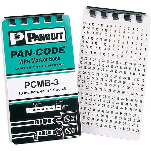 Panduit - Wire Marker Books & Pens Wire Marker Type: Book Ink Color: Black - Eagle Tool & Supply