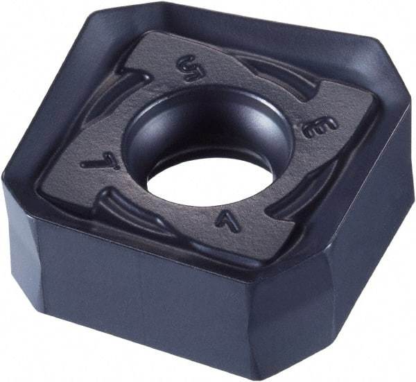 OSG - SNKU1505 SM Grade XC5040 Carbide Milling Insert - TiN/TiB2 Finish, 7.18mm Thick, 5/8" Inscribed Circle, 1mm Corner Radius - Eagle Tool & Supply