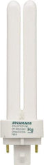 SYLVANIA - 13 Watt Fluorescent Residential/Office 2 Pin Lamp - 4,100°K Color Temp, 780 Lumens, CF13FF, 20,000 hr Avg Life - Eagle Tool & Supply