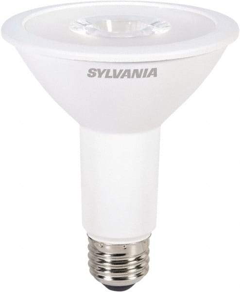 SYLVANIA - 9 Watt LED Flood/Spot Medium Screw Lamp - 3,000°K Color Temp, 700 Lumens, Shatter Resistant, PAR30L, 25,000 hr Avg Life - Eagle Tool & Supply