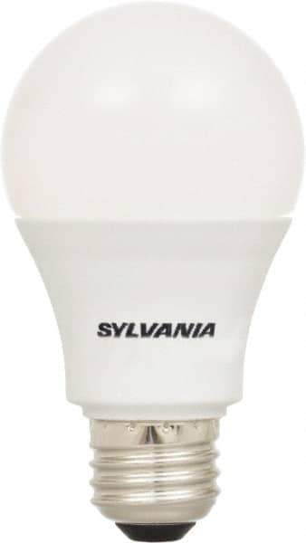 SYLVANIA - 12 Watt LED Residential/Office Medium Screw Lamp - 2,700°K Color Temp, 1,100 Lumens, Shatter Resistant, A19, 11,000 hr Avg Life - Eagle Tool & Supply