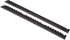Notrax - 3' Long x 2" Wide x 5/8" Thick, Anti-Fatigue Modular Matting Tiles - Female, 4 Interlocking Sides, Black, For Dry Areas, Series 461 - Eagle Tool & Supply