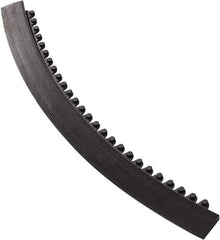 Notrax - 3' Long x 2" Wide x 5/8" Thick, Anti-Fatigue Modular Matting Tiles - Male, 4 Interlocking Sides, Black, For Dry Areas, Series 481 - Eagle Tool & Supply