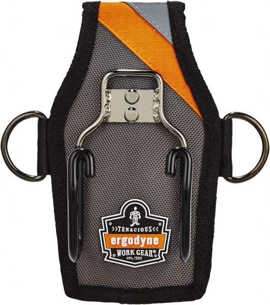 Ergodyne - Hammer Holster with 1 Pocket - Ballistic Polyester, Gray - Eagle Tool & Supply