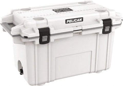 Pelican Products, Inc. - 70 Qt Cooler - Polypropylene, White/Gray - Eagle Tool & Supply