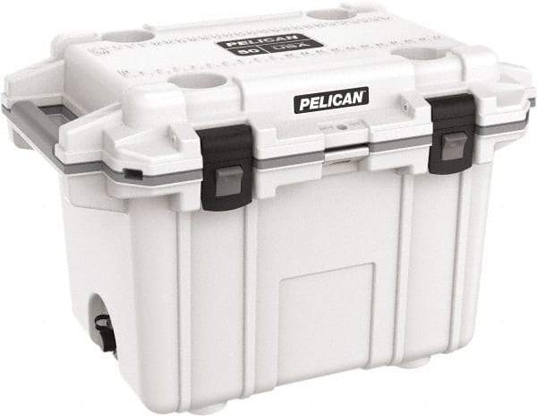 Pelican Products, Inc. - 50 Qt Cooler - Polypropylene, White/Gray - Eagle Tool & Supply