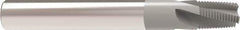 Allied Machine and Engineering - 3/4-14 NPT, 0.62" Cutting Diam, 4 Flute, Solid Carbide Helical Flute Thread Mill - Internal/External Thread, 1" LOC, 4" OAL, 5/8" Shank Diam - Eagle Tool & Supply