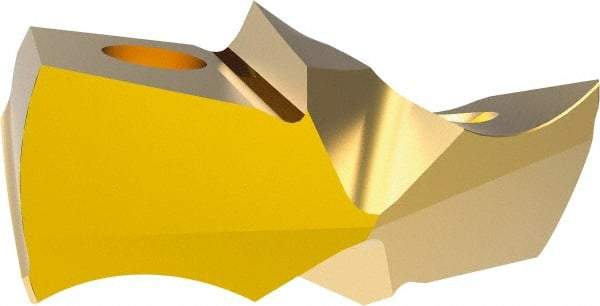 Allied Machine and Engineering - 31.8mm Diam, Seat Code 29, 140° Included Angle Spade Drill Insert - TiN Coated, Carbide, Series GEN3SYS XT Pro - Eagle Tool & Supply