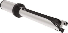 Allied Machine and Engineering - Series 14, 14 to 14.99mm Diam, 3/4" Diam Straight Shank with Flange, Straight Flute Spade Drill - 6-7/32" Max Depth, 6.978" Body Length, 9" OAL, Long Length, Through Coolant - Eagle Tool & Supply