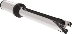 Allied Machine and Engineering - Series 15, 15 to 15.99mm Diam, 3/4" Diam Straight Shank with Flange, Straight Flute Spade Drill - 4-27/64" Max Depth, 7-19/32" OAL, Standard Length, Through Coolant - Eagle Tool & Supply