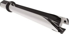 Allied Machine and Engineering - Series 29, 29 to 31.99mm Diam, 1-1/4" Diam Straight Shank with Flange, Straight Flute Spade Drill - 12-19/32" Max Depth, 16-19/32" OAL, Long Length, Through Coolant - Eagle Tool & Supply