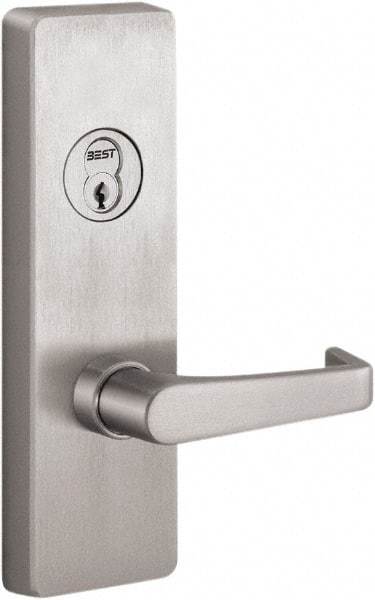 Stanley - Satin Stainless Steel Finish, Steel Lever Trim - Nonhanded, For Exit Devices - Eagle Tool & Supply