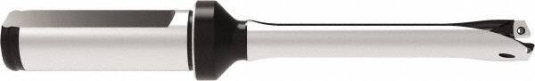 Allied Machine and Engineering - Series 11, 11 to 11.99mm Diam, 16mm Diam Straight Shank with Flange, Straight Flute Spade Drill - 59.9mm Max Depth, 136.4mm OAL, Standard Length, Through Coolant - Eagle Tool & Supply