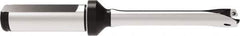 Allied Machine and Engineering - Series 11, 11 to 11.99mm Diam, 5/8" Diam Straight Shank with Flange, Straight Flute Spade Drill - 1-8/19" Max Depth, 4-13/32" OAL, Standard Length, Through Coolant - Eagle Tool & Supply