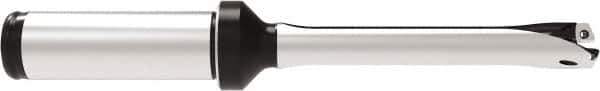 Allied Machine and Engineering - Series 11, 11 to 11.99mm Diam, 5/8" Diam Straight Shank with Flange, Straight Flute Spade Drill - 2-23/64" Max Depth, 5-11/32" OAL, Standard Length, Through Coolant - Eagle Tool & Supply