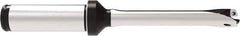 Allied Machine and Engineering - Series 11, 11 to 11.99mm Diam, 5/8" Diam Straight Shank with Flange, Straight Flute Spade Drill - 2-23/64" Max Depth, 5-11/32" OAL, Standard Length, Through Coolant - Eagle Tool & Supply