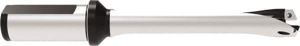 Allied Machine and Engineering - Series 20, 20 to 21.99mm Diam, 1" Diam Straight Shank with Flange, Straight Flute Spade Drill - 2-17/32" Max Depth, 6.331" OAL, Standard Length, Through Coolant - Eagle Tool & Supply