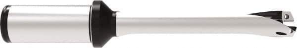 Allied Machine and Engineering - Series 18, 18 to 19.99mm Diam, 1" Diam Straight Shank with Flange, Straight Flute Spade Drill - 3-15/16" Max Depth, 7.665" OAL, Standard Length, Through Coolant - Eagle Tool & Supply
