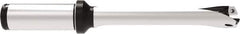 Allied Machine and Engineering - Series 16, 16 to 16.99mm Diam, 3/4" Diam Straight Shank with Flange, Straight Flute Spade Drill - 2-1/67" Max Depth, 5-11/32" OAL, Standard Length, Through Coolant - Eagle Tool & Supply