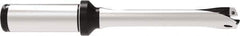 Allied Machine and Engineering - Series 15, 15 to 15.99mm Diam, 20mm Diam Straight Shank with Flange, Straight Flute Spade Drill - 80mm Max Depth, 159.5mm OAL, Standard Length, Through Coolant - Eagle Tool & Supply
