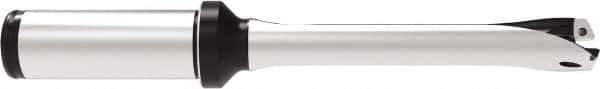 Allied Machine and Engineering - Series 15, 15 to 15.99mm Diam, 3/4" Diam Straight Shank with Flange, Straight Flute Spade Drill - 3-5/32" Max Depth, 6-11/32" OAL, Standard Length, Through Coolant - Eagle Tool & Supply